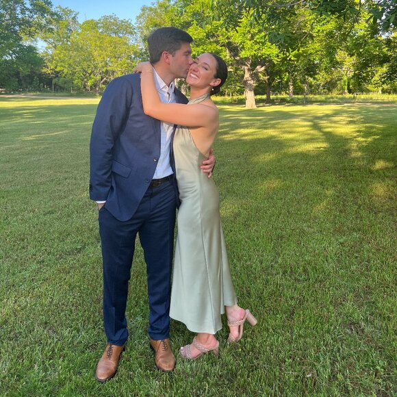 SHOW ME YOUR MUMU Jasmine Halter Midi Dress In Moss Green Luxe Satin - Picture 5 of 6